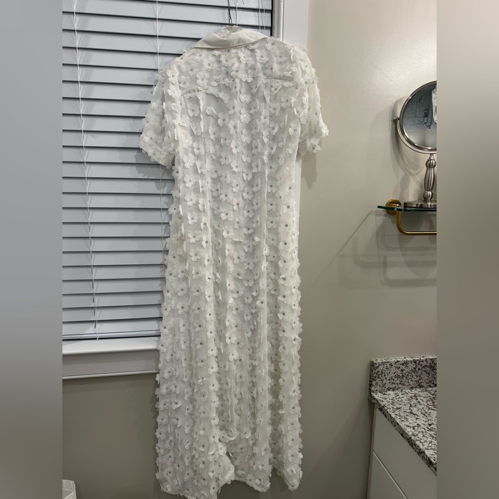 Porridge 3D Floral Shirt Dress - Picture 9 of 9